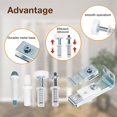 Bifold Door Hardware Repair Kit, 2-Pack Bifold Closet Door Hardware Kit Folding Door Hardware Repair Replacement Tool Kit