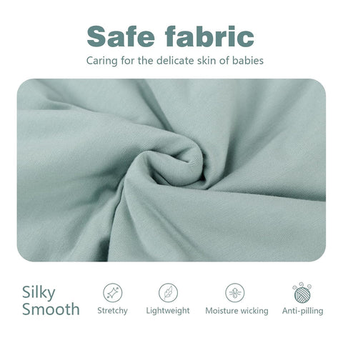 Mosebears Unisex Rayon Made from Bamboo Sleep Sack with 2-Way Zipper,2.5 Tog Baby Winter Sleep Sack (Calm Sage,18-36 Months)