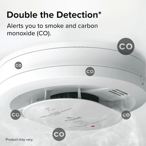 Kidde Smart Smoke & CO Detector with Ring, AA Battery, RGCUDR-RW