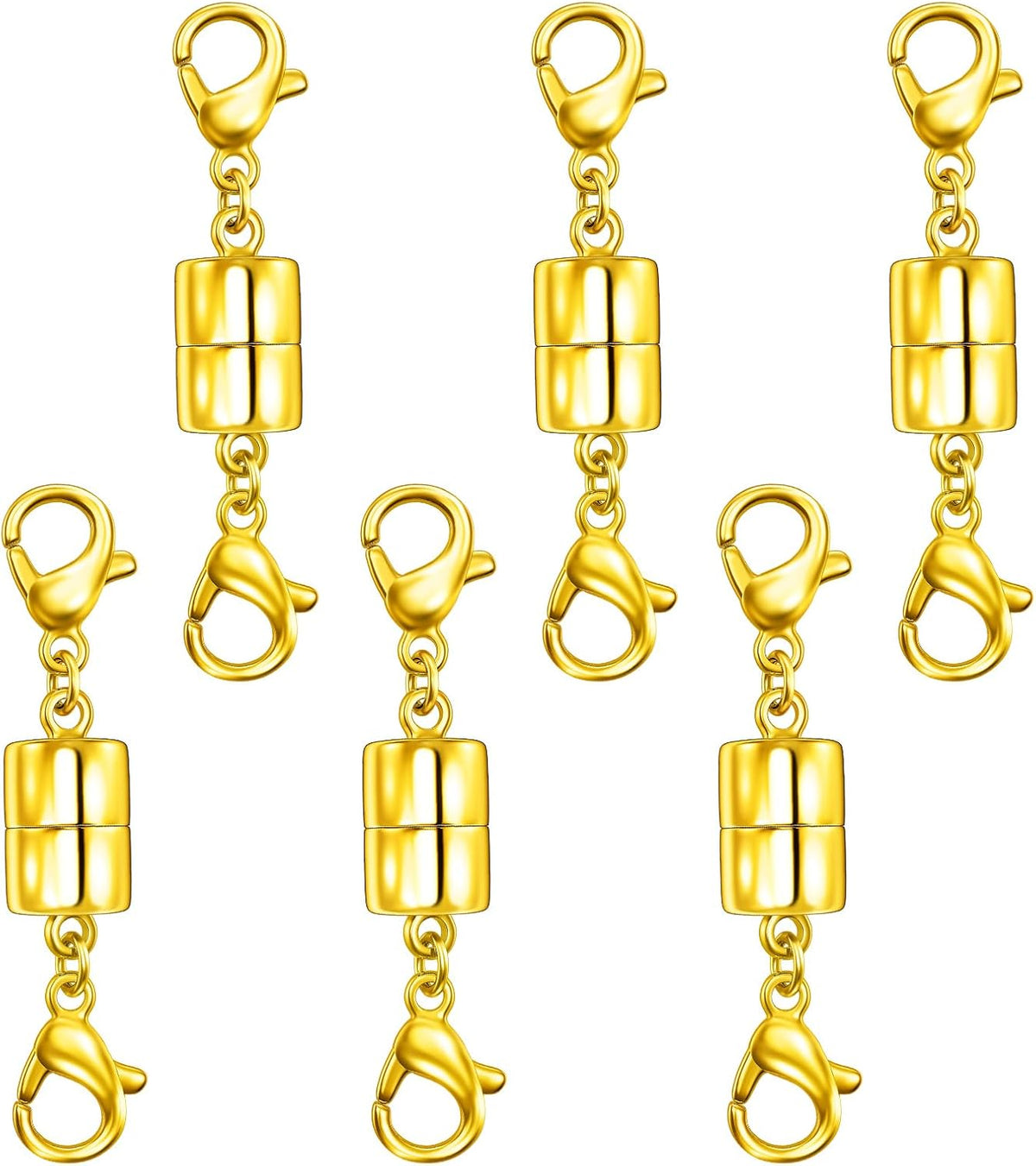Magnetic Necklace Clasps and Closures with Double Lobster Clasp