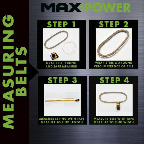 Maxpower 347464 Premium Belt Reinforced with Kevlar Fiber Cords, 1/2" x 21"