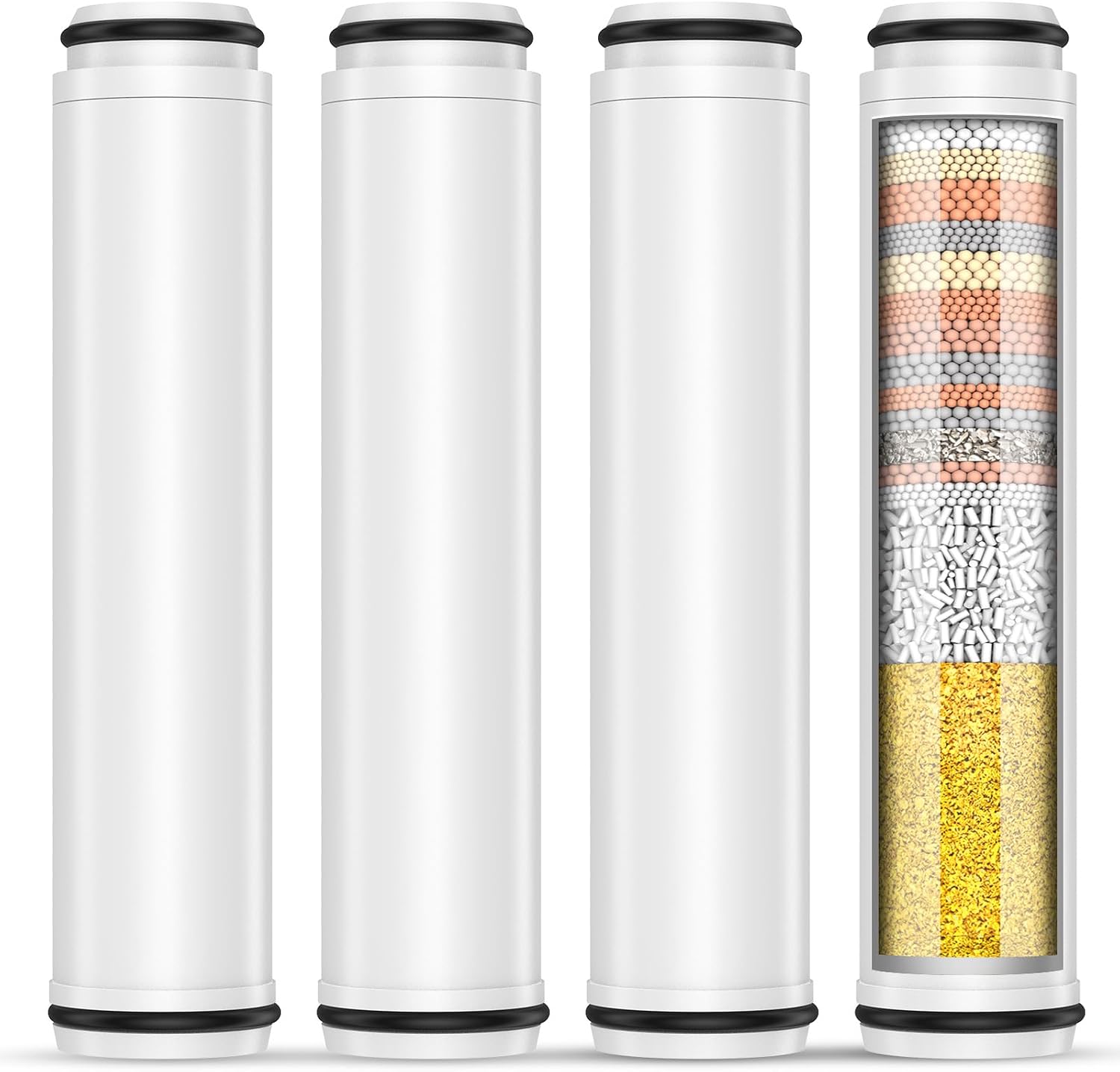 FEELSO Shower Filter for Handheld Shower Head, 4 PCS Replacement Filters