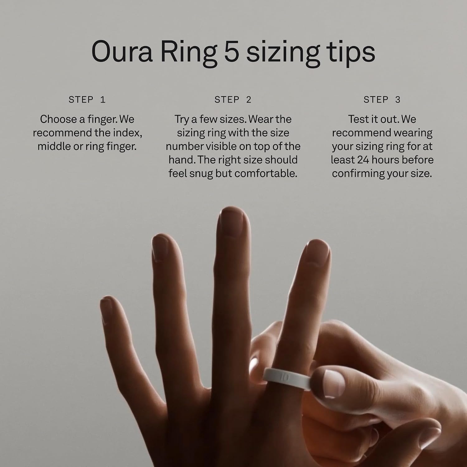 OURA Ring 5 Sizing Kit - Size Before You Buy Ring 5