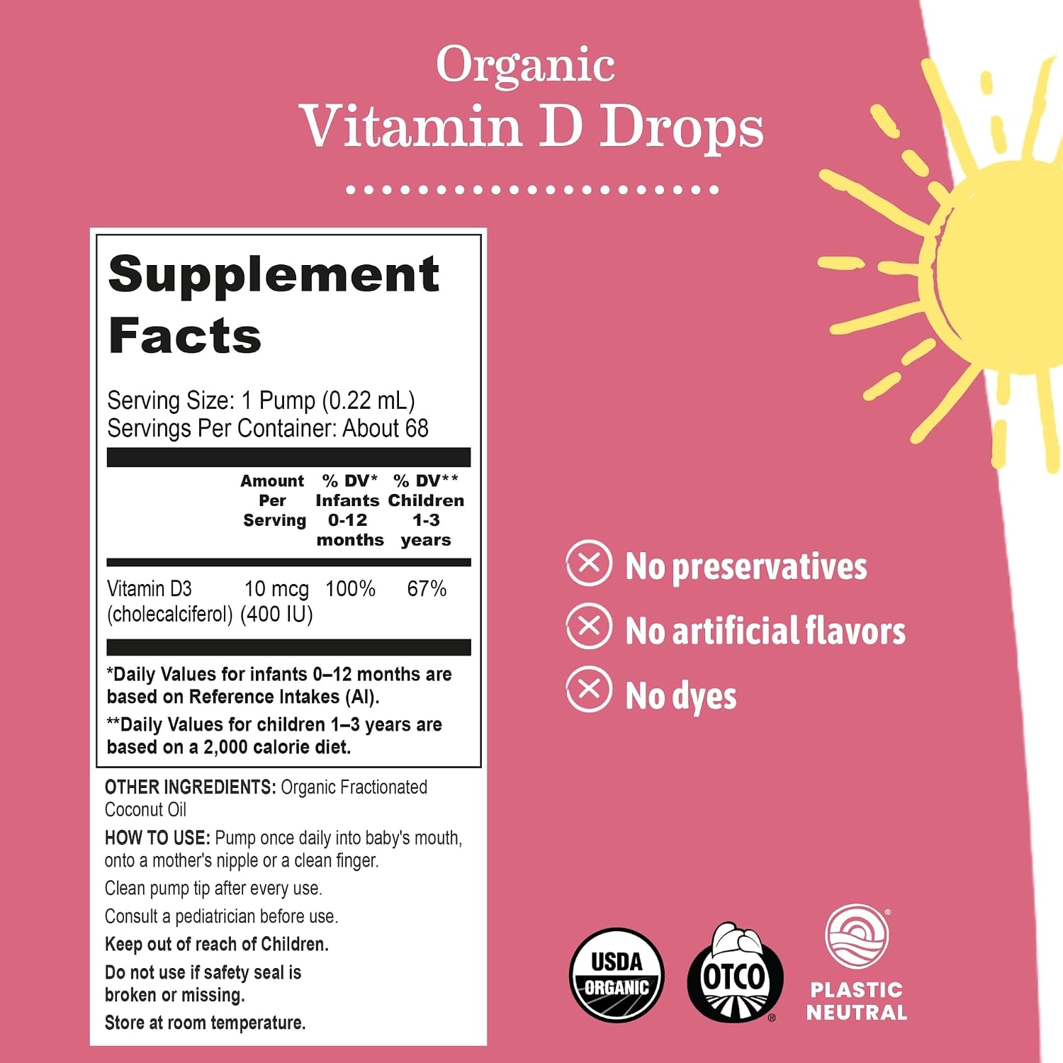 Earth Mama Vitamin D Drops Nipple Butter 2oz