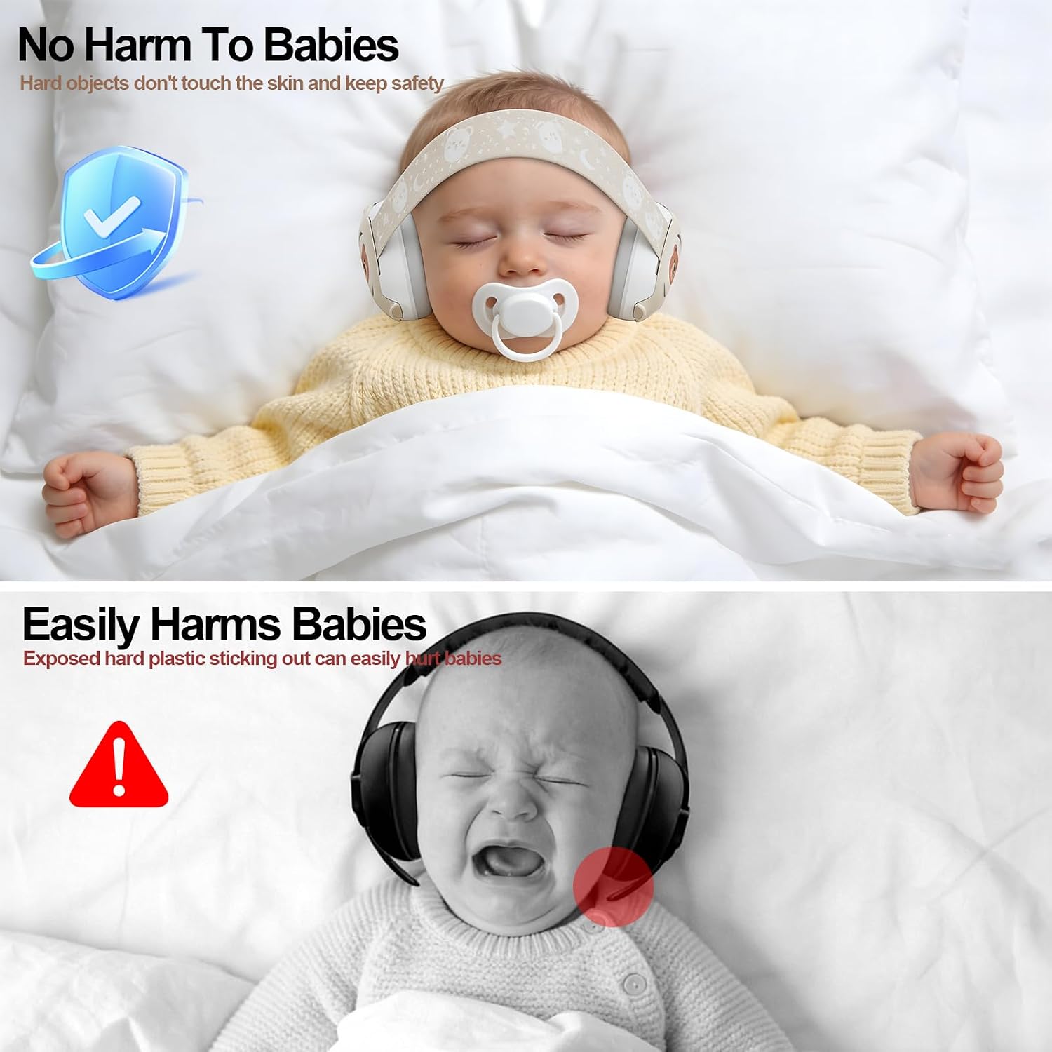 Floriogra Baby Headphones for Noise, Baby Ear Protection for Babies and Toddlers 0-36 Months - Adjustable Babies Noise Cancelling Headphones -Infant Ear Protection Earmuffs Against Hearing Damage