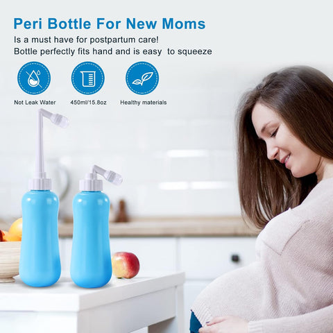 Portable Bidet Travel Large Capacity 15.8oz Personal Toilet Handheld Blue