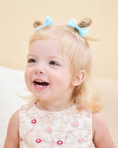 Jollybows 40PCS Baby Girls Hair Bows Ties 2 Inch Ponytail Holders Hair Ties