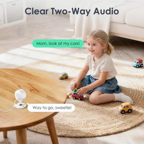 YOTON Indoor Security Camera for Baby Monitor, Home & Pets, 2.4GHz Wi-Fi