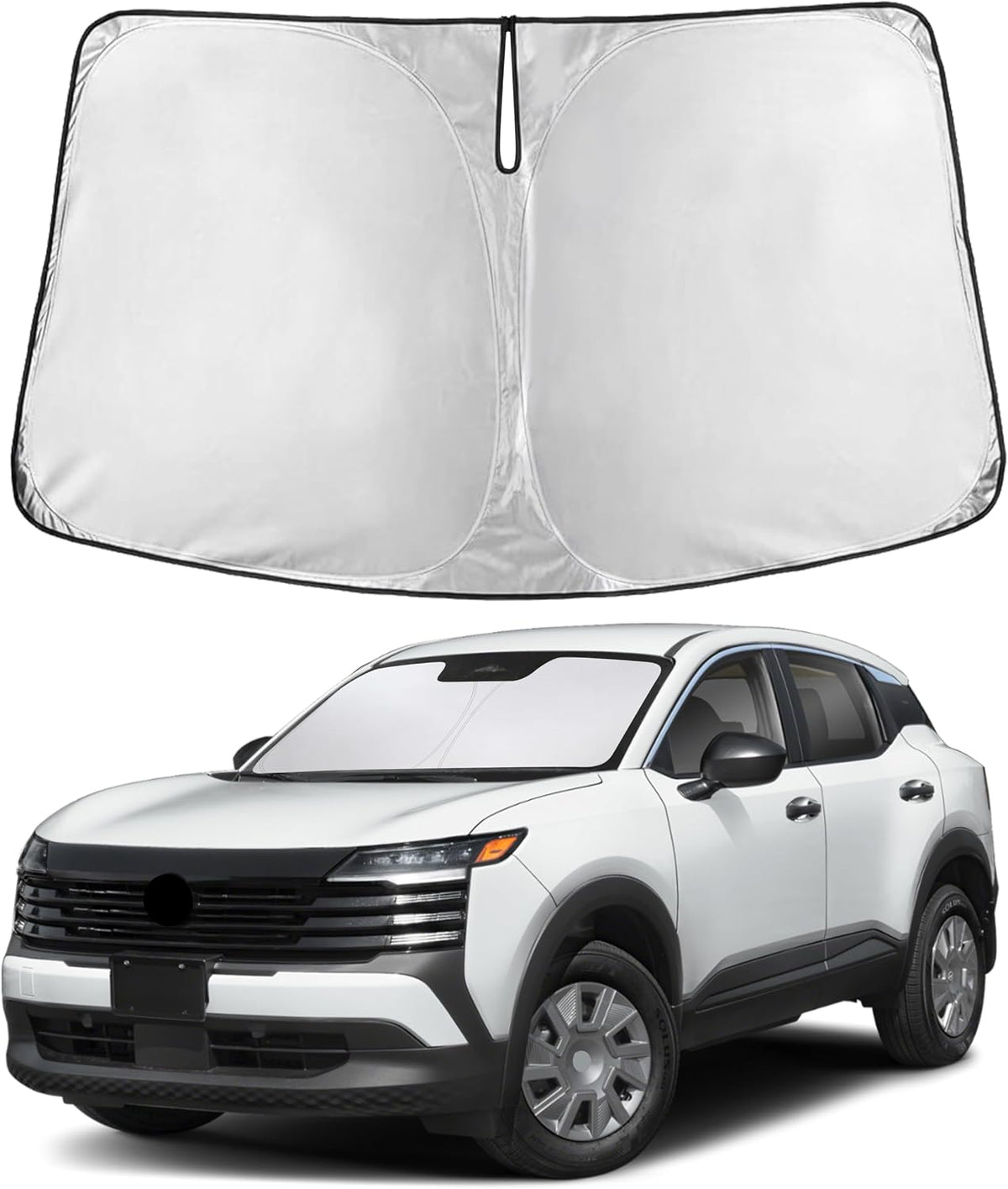 EcoNour Windshield Sunshade Compatible for Nissan Kicks 2025 2026