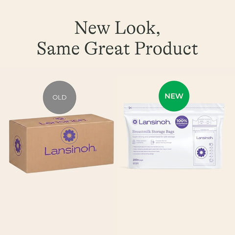 Lansinoh Breastmilk Storage Bags, 6 Ounce, 200 Count