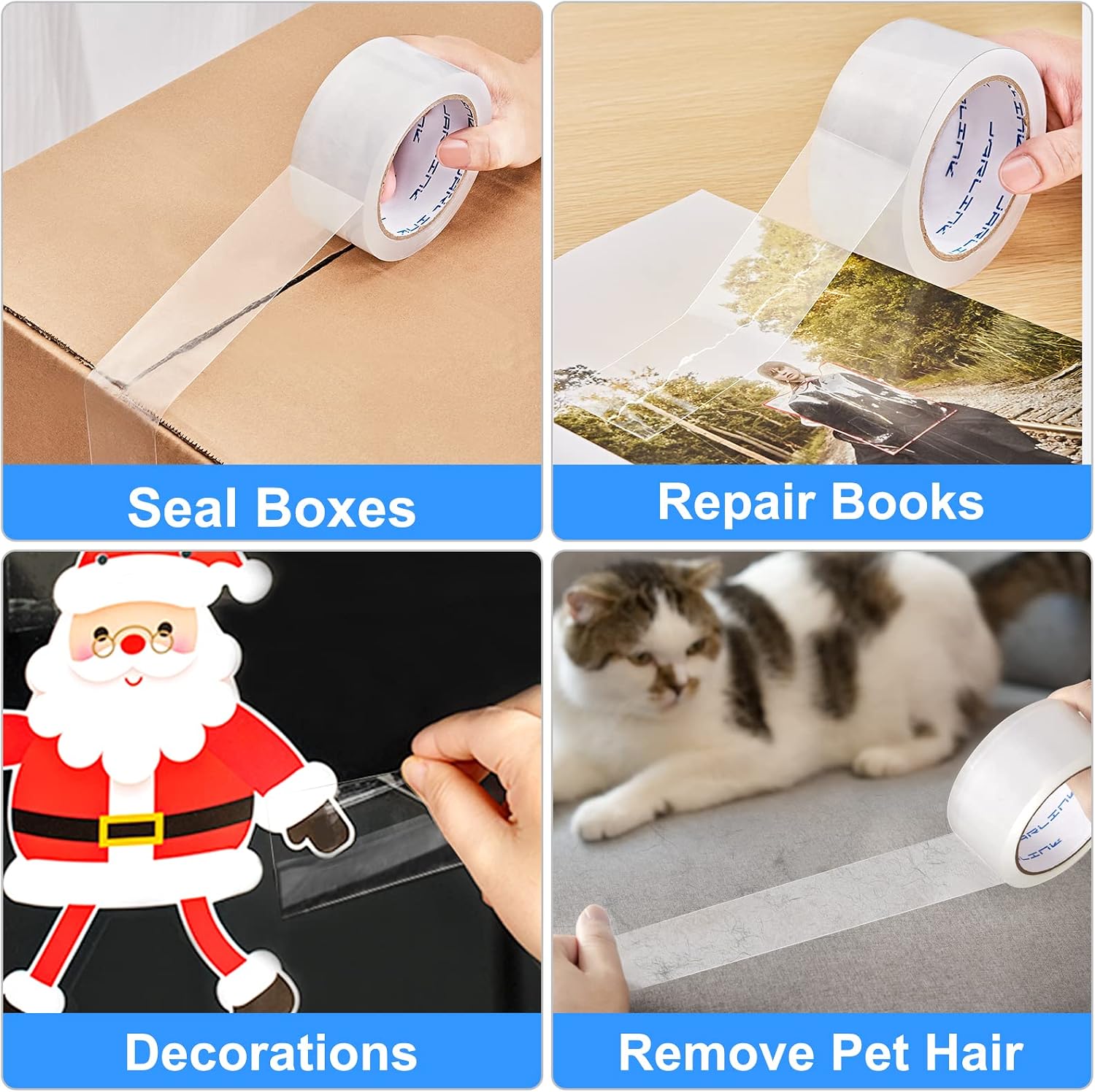 JARLINK 18 Rolls Clear Packing Tape, Heavy Duty Packaging Tape