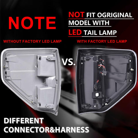 G-PLUS Tail Lights Fit Ford F150 2/4 Door 2009 2010 2011 2012 2013 2014