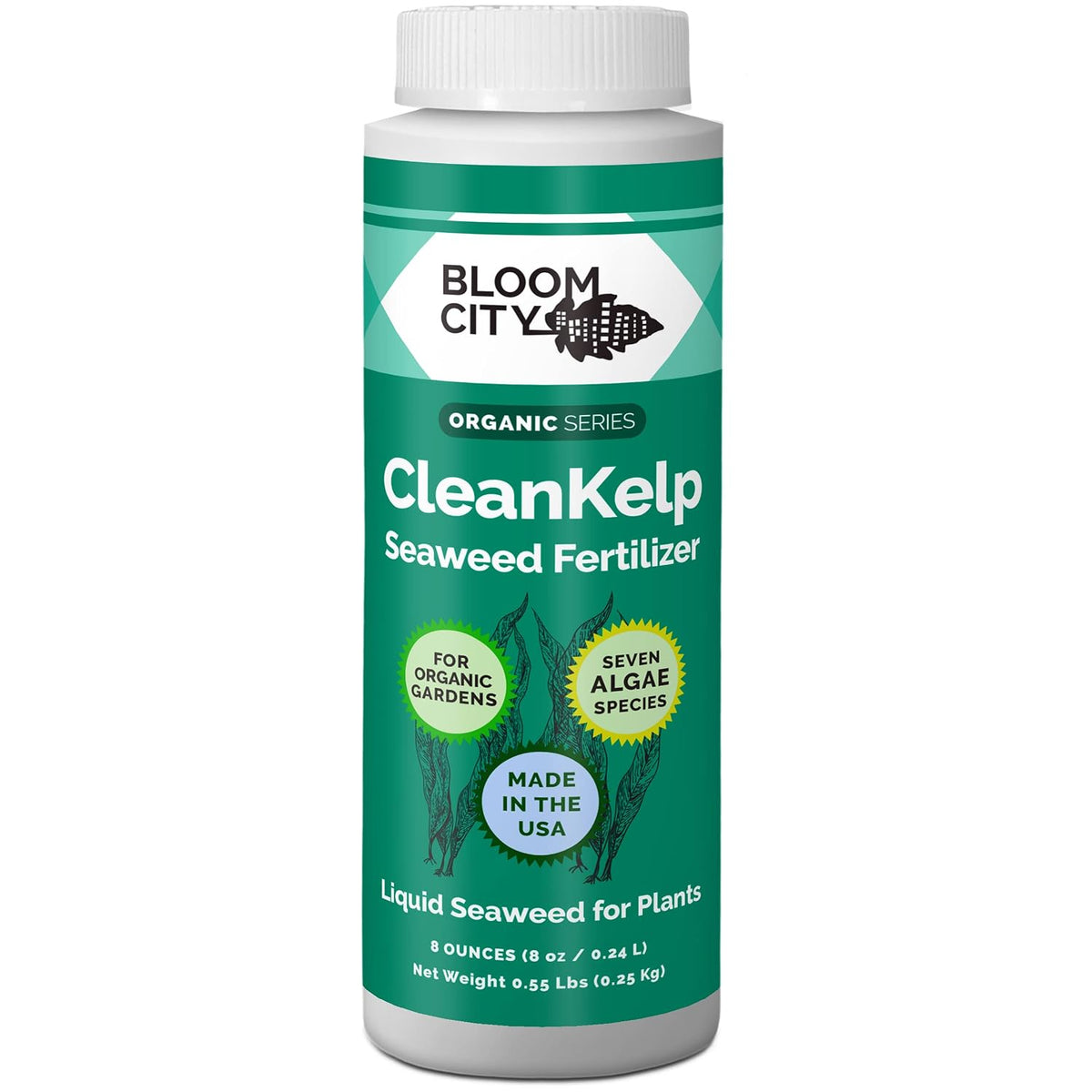 Bloom City Seaweed and Kelp Liquid Fertilizer for Plants, 8 oz