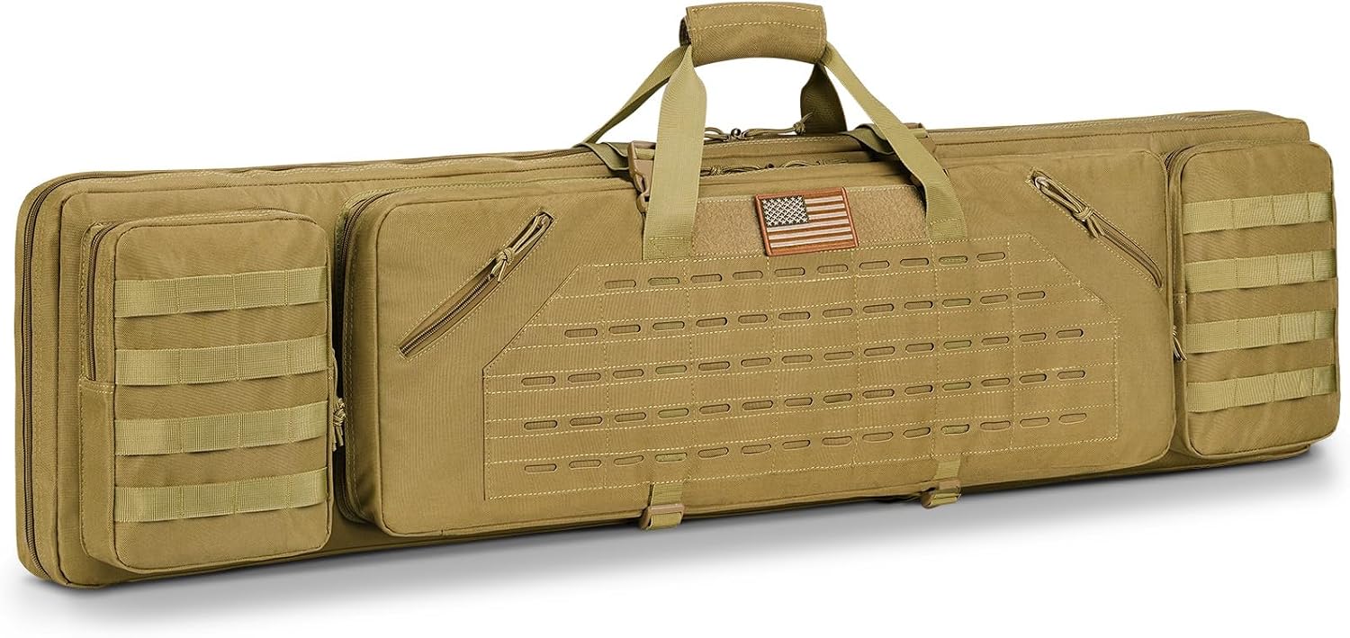 CVLIFE 36"42"46" Soft Rifle Case Double Rifle Bag Long Gun Bag Backpack