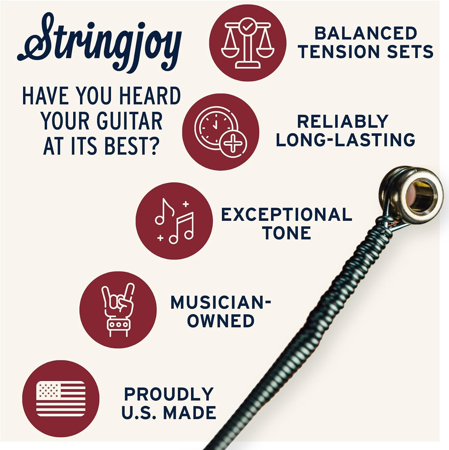 Stringjoy Naturals 9-44 Balanced Ultra Light guitar strings – Phosphor Bronze Acoustic Guitar Strings - Extra Comfort with Balanced Tension & Outstanding Tone, Acoustic 6 String Set, 2-Pack