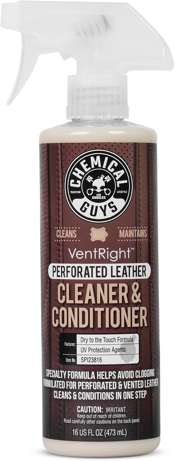 Chemical Guys, VentRight Leather Cleaner & Conditioner, Vented Seats, 16 oz