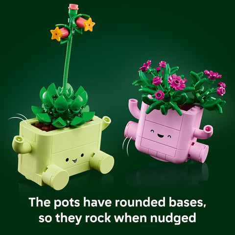 LEGO Botanicals Rocking Plants - Building Toy for Kids, Girls & Boys, Ages 9+ - Decor for Dorm Desk or Shelf - Housewarming Gift Ideas - 11506