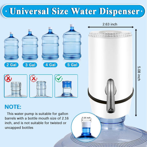 Water Dispenser for 5 Gallon Bottle, Electric Water Pump for 5 Gallon Jug