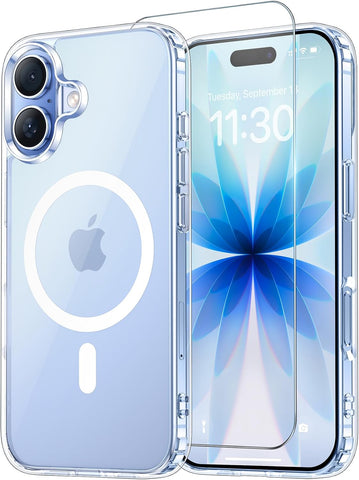 for iPhone 17 Case with Screen Protector Clear