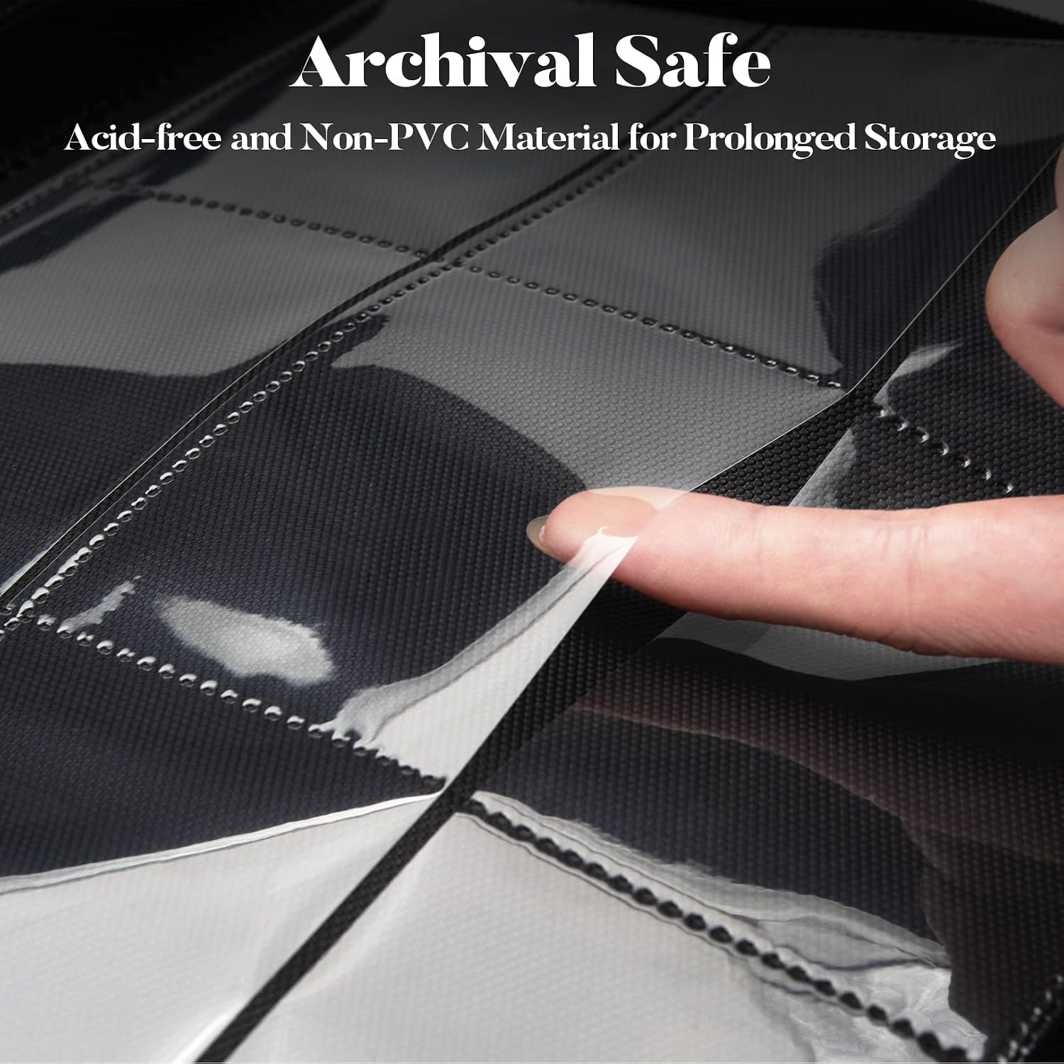 Premium Zip Card Binder, Fabmaker 9 Pocket Trading Card Binder PU Cover