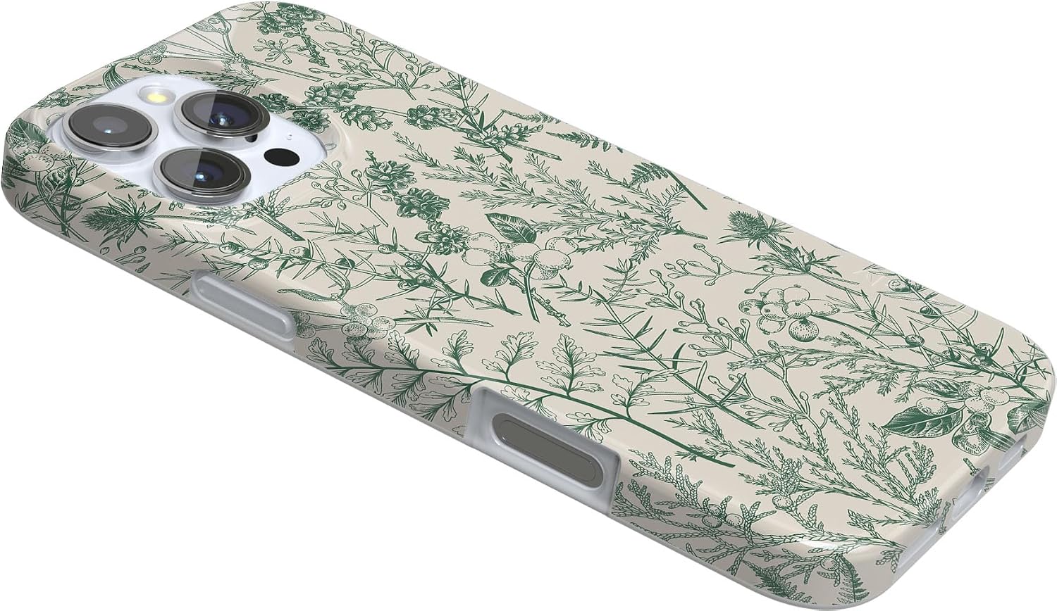 Casely iPhone 16 Pro Max Case | Sage Garden | Green Floral | Compatible with MagSafe | Classic Ultra Slim Design