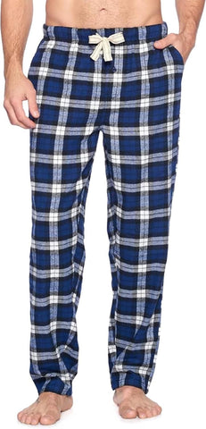 Ashford & Brooks Mens Super Soft Flannel Plaid Pajama Sleep Pants