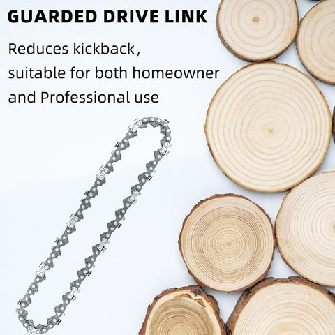 5 Pieces 6 Inch Mini Chainsaw Chain 37 Drive Links, 1/4"LP Pitch, .043" Gauge, Replacement Chains for 6-inch Cordless Portable Mini Chainsaw for Wood Branch Cutting