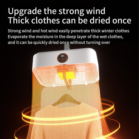 Portable Clothes Dryer Compact Mini Laundry Dryer for with Adjustable Timer Quiet Operation for Apartments RVs and Dorms