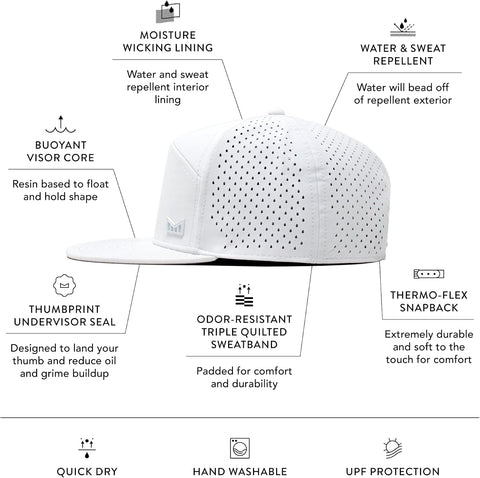 melin Trenches Icon Hydro, Men's Performance Snapback Hat