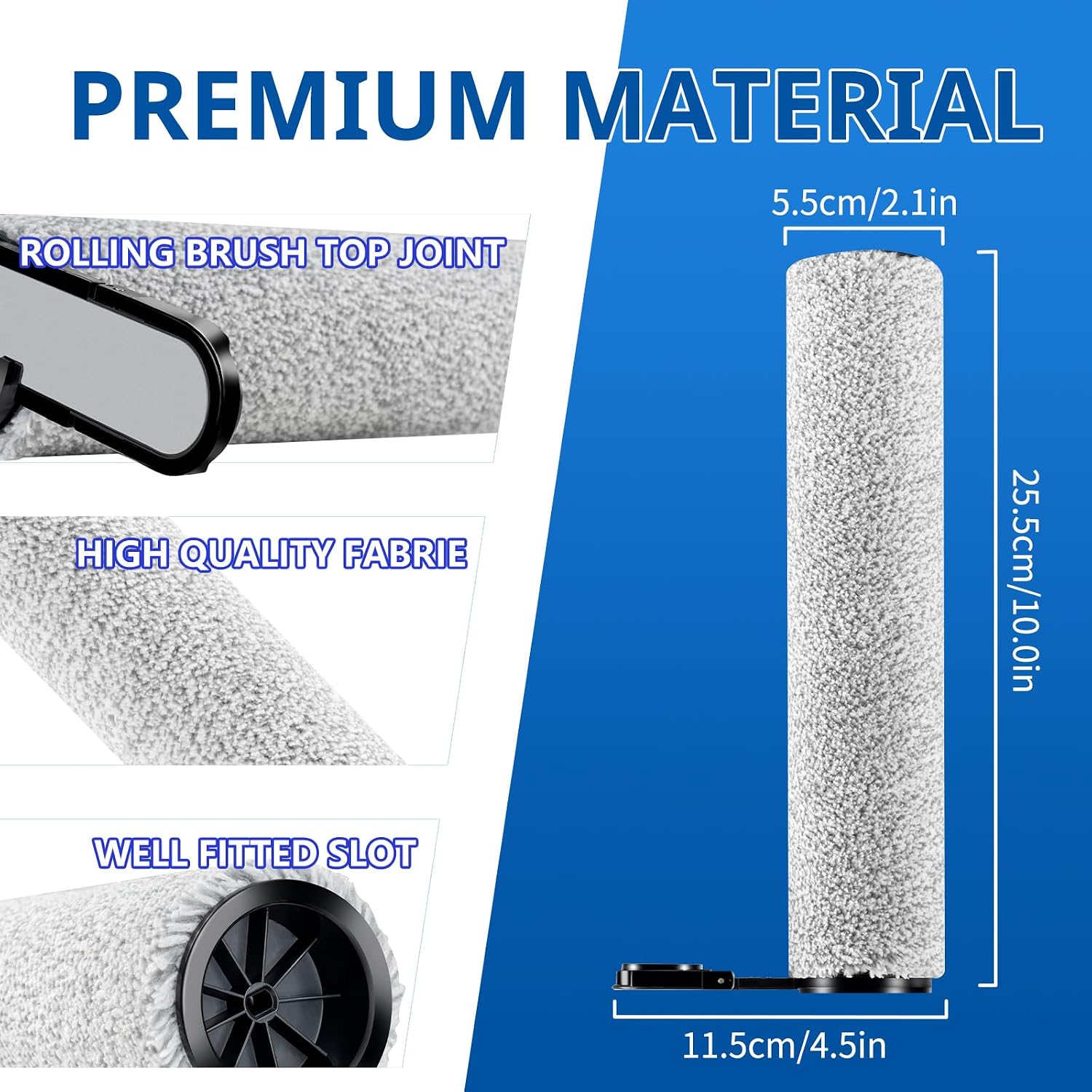 keluke Replacement Brush & Filters for Roborock F25