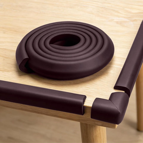Corner Protector Baby, Baby Proofing Edge Corner Protector, Soft Foam Brown