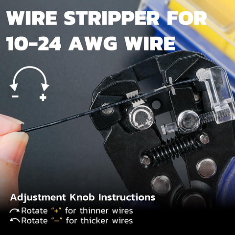haisstronica 3 in 1 Self-Adjusting Wire Stripper, AWG 24-10 Tool