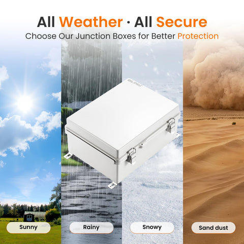 QILIPSU Outdoor Electrical Box Waterproof Junction Box 11.4"x7.5"x5.5"