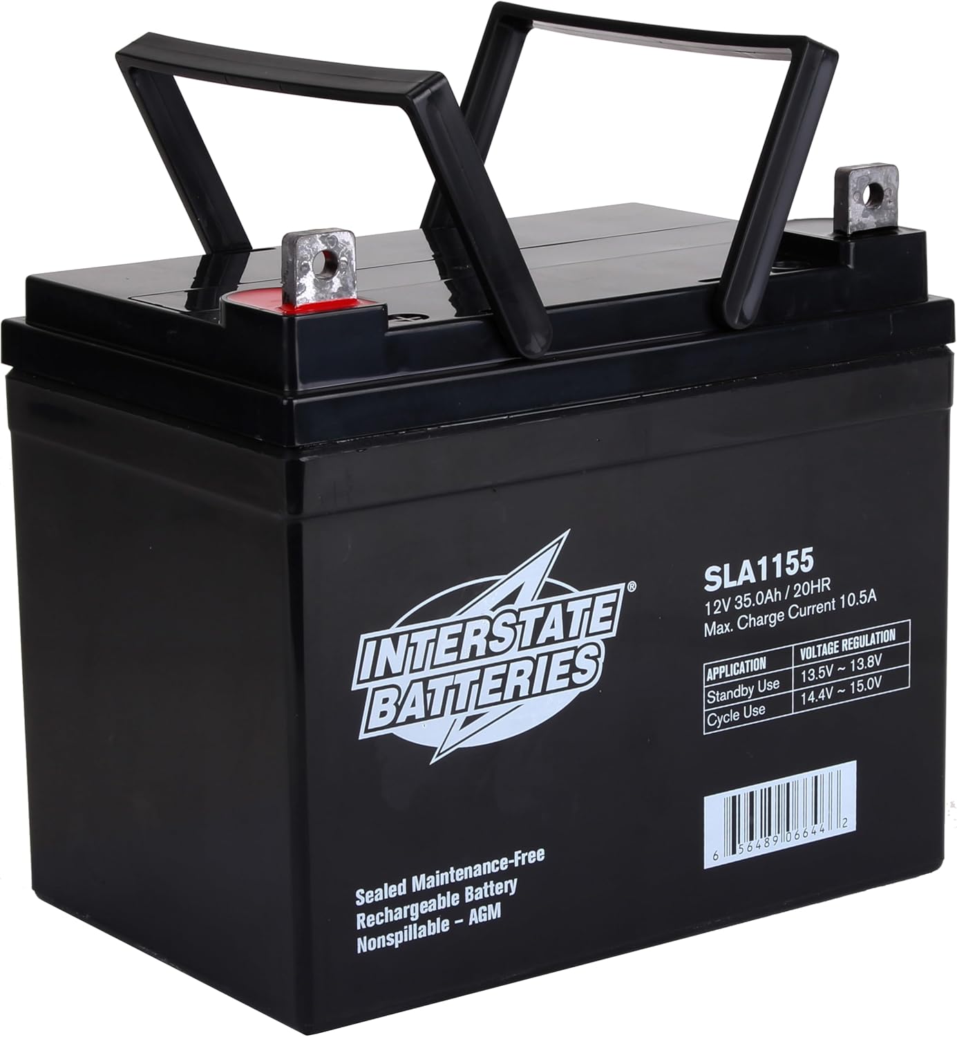 Interstate Batteries SLA Battery 12V 35Ah AGM VRLA (Flag Terminal) SLA1155