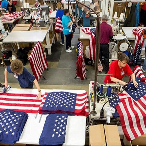 American Flag 3x5 Ft TearProof Series for Outside, 100% in USA, Longest Lasting, Super Tough Fade Resistant Spun Polyester, High Wind US Outdoor Flags Embroidered Stars, Sewn Stripes, Brass Grommets