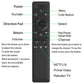 Universal Remote Control Compatible for Samsung Smart-TV LCD LED UHD QLED 4K HDR TV Remote, with Netflix and Prime Video Buttons