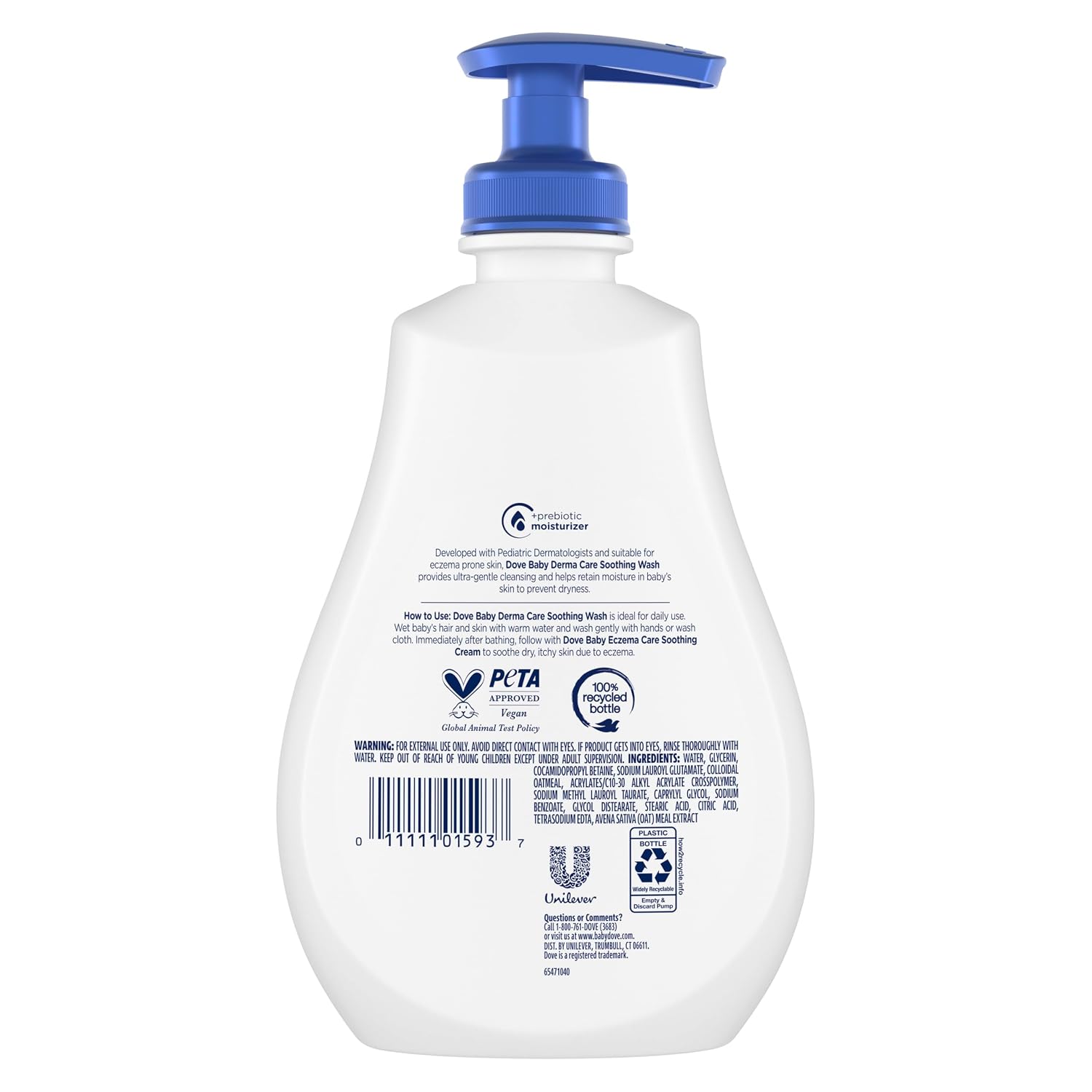 Baby Dove Derma Care Soothing Wash 13 oz