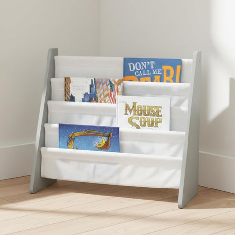 Humble Crew Kids Bookshelf, Montessori Front Facing Toddler Bookcase 4 Tier