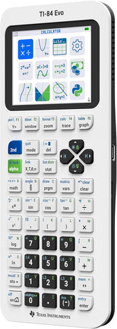 TI-84 Evo Graphing Calculator Texas Instruments, White