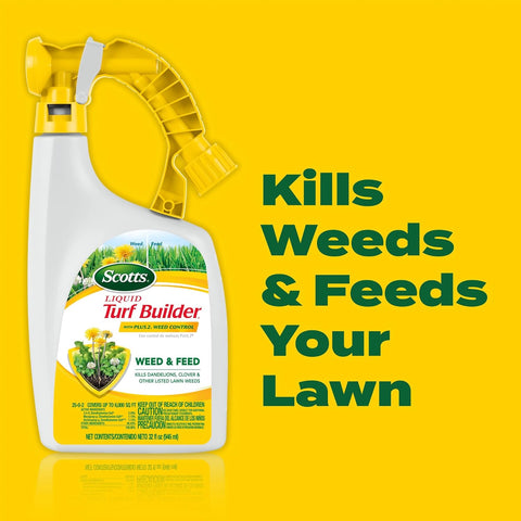 Scotts Liquid Turf Builder with Plus 2 Weed Control, 32 fl. oz.
