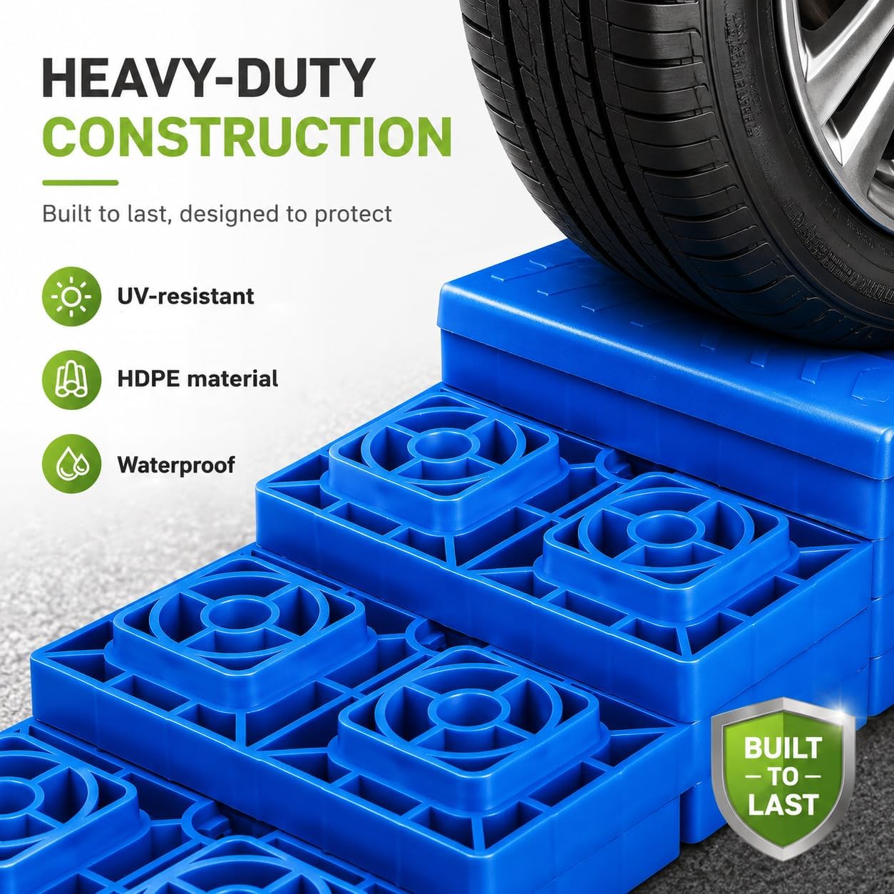 RVMATE 12 Pack RV Leveling Blocks, Camper Trailer Leveling Blocks