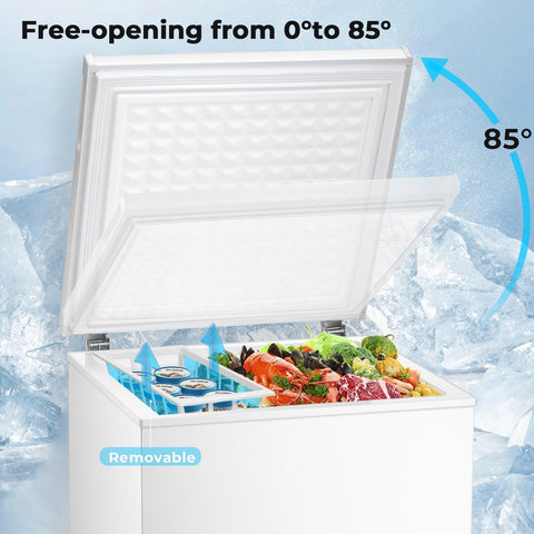 Electactic Compact Chest Freezer 2.0 Cubic Feet, White