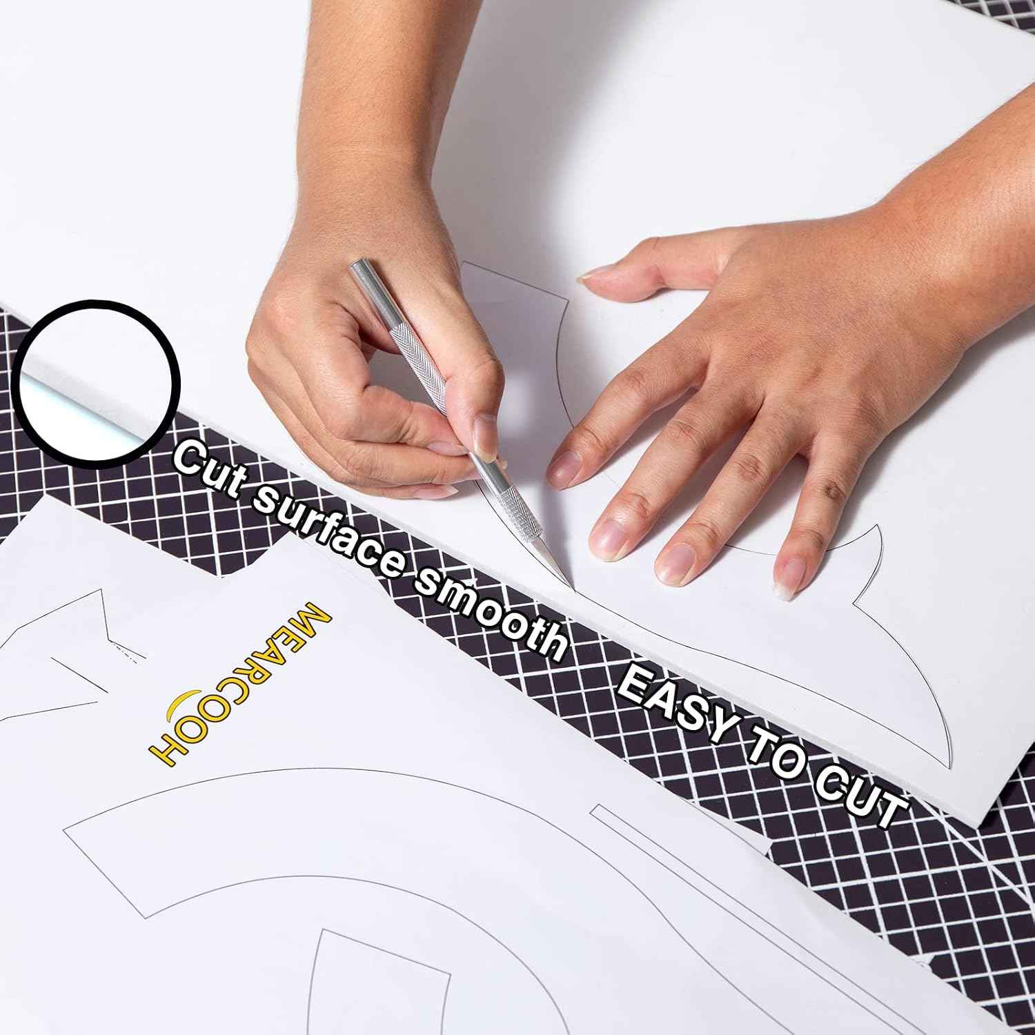 White Eva Foam Sheet roll,Premium eva Foam 6mm Thick,49" x 13.9", High Density 86kg/m3 for Halloween Cosplay Costume, Crafts, DIY Projects by MEARCOOH…