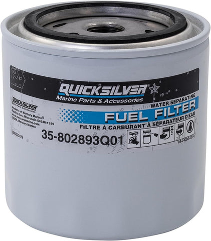 Quicksilver 802893Q01 Water Separating Fuel Filter, Mercury & MerCruiser