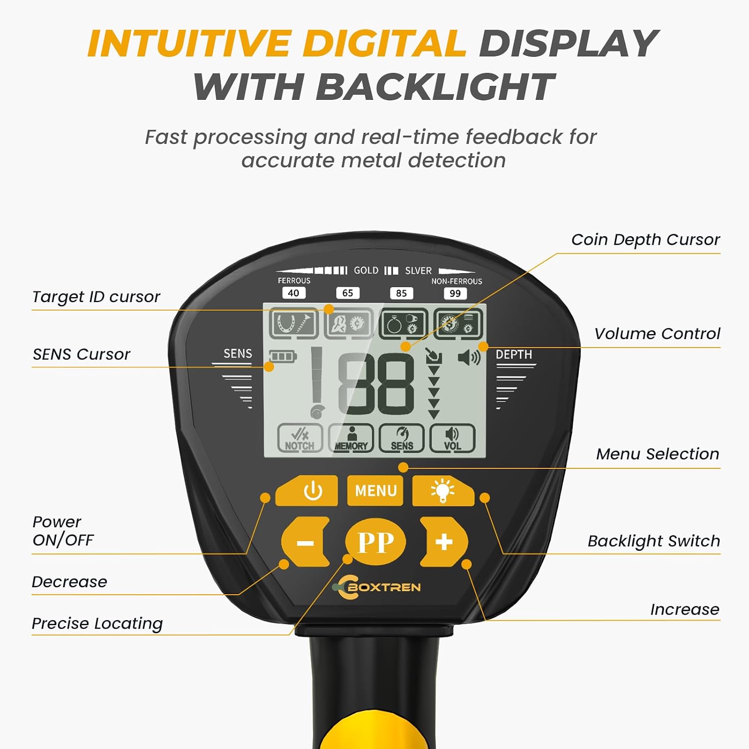 Higher Accuracy Metal Detector for Adults: 2026 Latest Professional Gold Detector with Backlit LCD, Advanced DSP Chip, IP68 Waterproof 10" Large Coil, Portable & Lightweight, Gifts for Men Fathers Dad