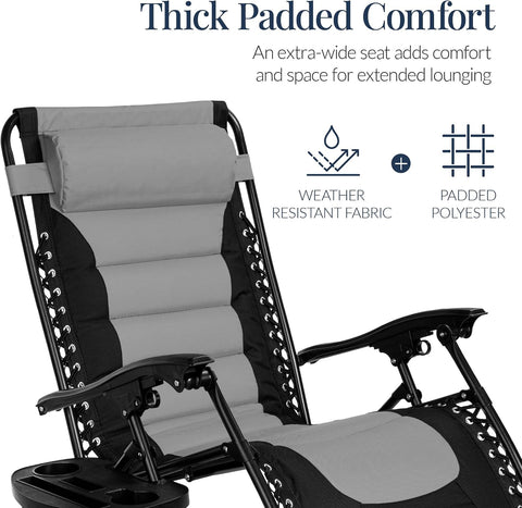 Best Choice Products Oversized Padded Zero Gravity Chair Recliner