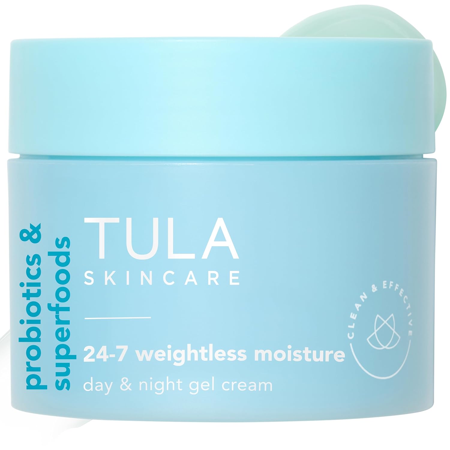 TULA Skincare 24-7 Weightless Moisture, Gel Cream Face Moisturizer for Oily Skin & Large Pores with Prebiotic Extracts, Hyluronic Acid, & Niacinamide