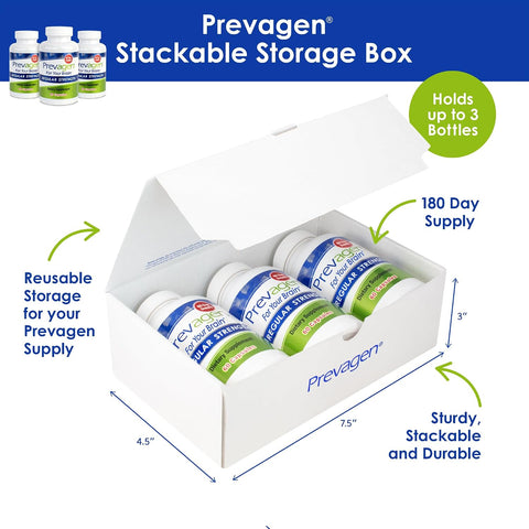 Prevagen Regular Strength with Storage Box, 60 Capsules, 3-Pack