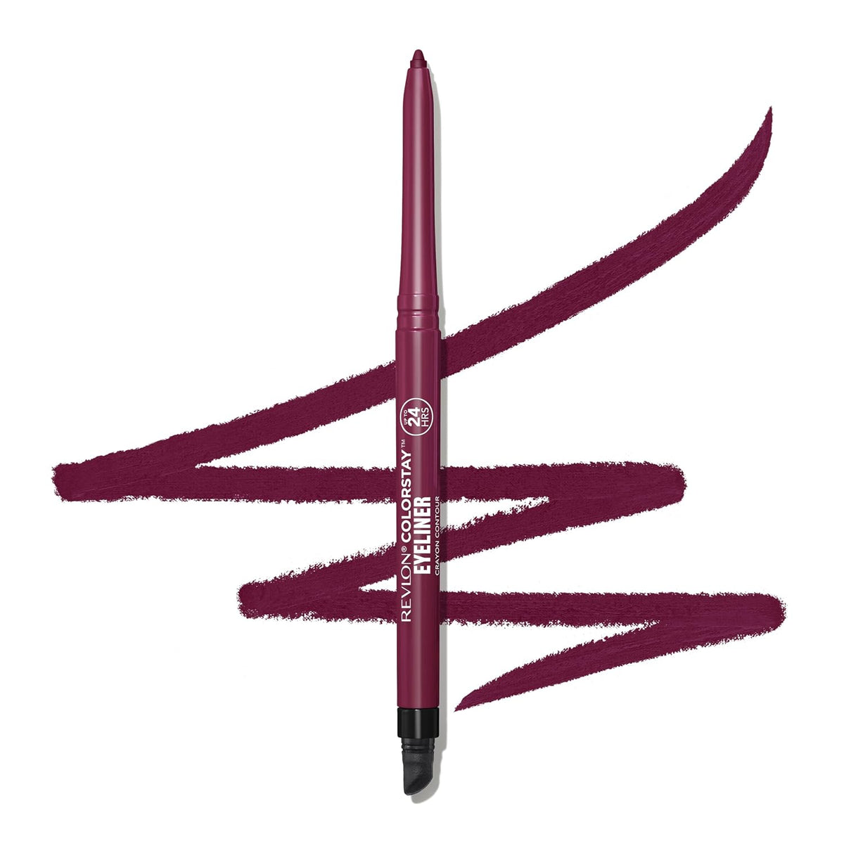 REVLON ColorStay Pencil Waterproof Eyeliner, 211 Cherry, 0.01 oz