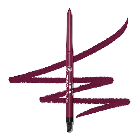 REVLON ColorStay Pencil Waterproof Eyeliner, 211 Cherry, 0.01 oz